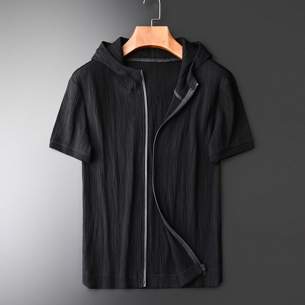brand dark fringe wrinkle fabric short sleeve hoodies hight quality thin zipper men's hooded jacket plus size 4xl, Black;brown
brand dark fringe wrinkle fabric short sleeve hoodies hight quality thin zipper men's hooded jacket plus size 4xl, Black;brown