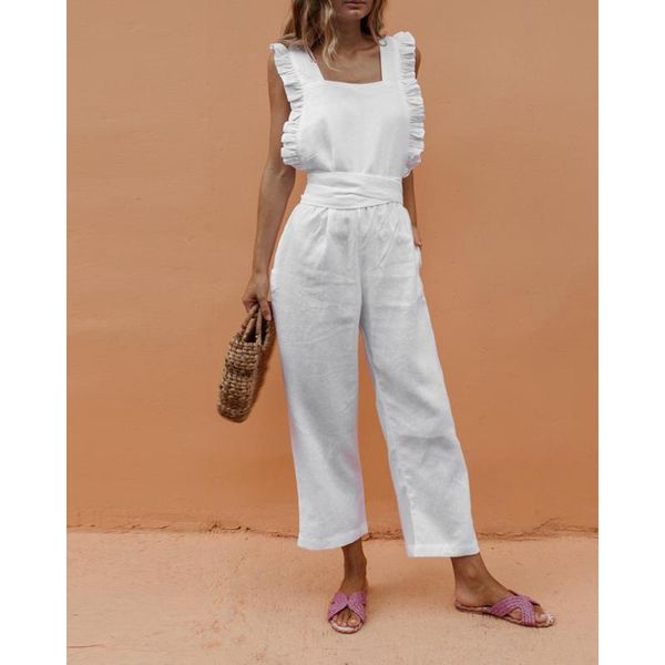 cover-ups girl beach suits rompers womens jumpsuit solid ruffle slim overalls bandage backless long pants women salopette femme
cover-ups girl beach suits rompers womens jumpsuit solid ruffle slim overalls bandage backless long pants women salopette femme