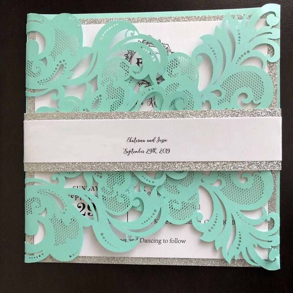 real made colors selected 2019 wedding invitations cards laser cut navy blue square invitation with bow lace sleeve for engagement bridal, Black 
real made colors selected 2019 wedding invitations cards laser cut navy blue square invitation with bow lace sleeve for engagement bridal, Black