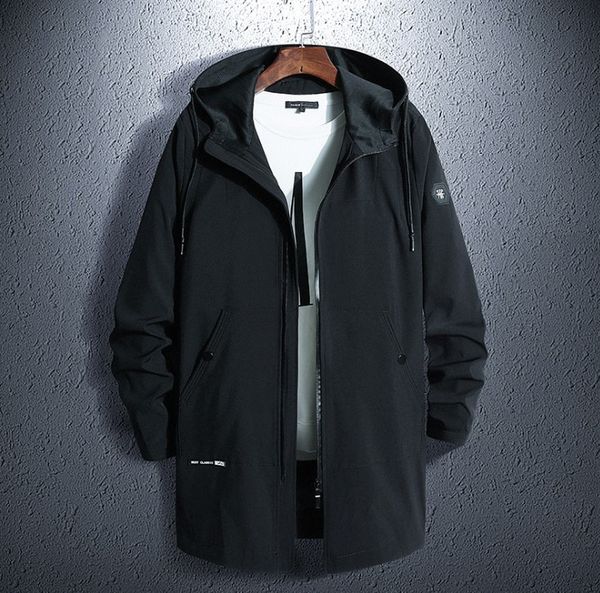long color men's jacket autumn hooded windbreaker loose fat bomber streetwear loose breathable coat mens down, Black;brown
long color men's jacket autumn hooded windbreaker loose fat bomber streetwear loose breathable coat mens down, Black;brown