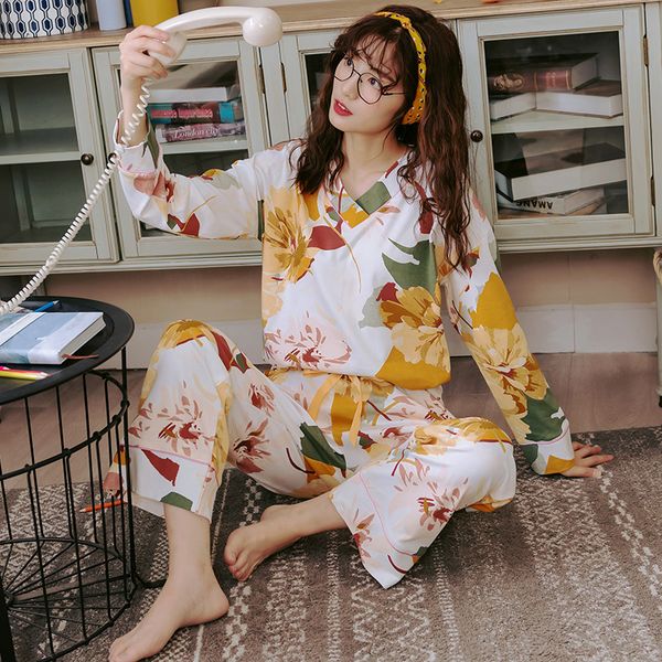 v-neck flower female pyjamas home clothes plus size 3xl sleepwear set pajamas for women pijama sets 100% cotton pijamas mujer, Black;red
v-neck flower female pyjamas home clothes plus size 3xl sleepwear set pajamas for women pijama sets 100% cotton pijamas mujer, Black;red