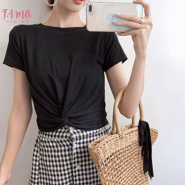 female cotton cross shape t shirt short sleeve round neck summer casual solid t shirt high waist slim t shirts for women, White
female cotton cross shape t shirt short sleeve round neck summer casual solid t shirt high waist slim t shirts for women, White