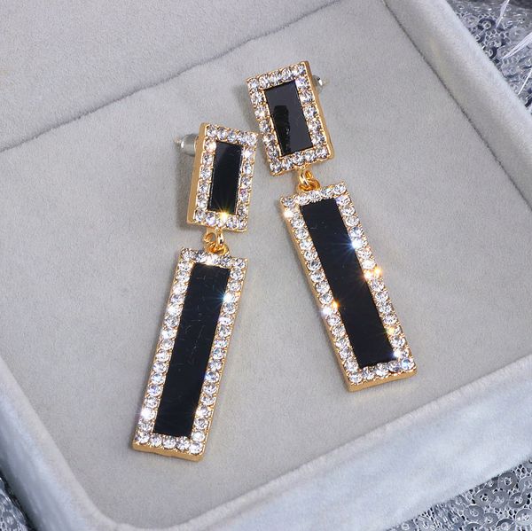 trendy simple style long drop earring for women gold color crystal geometric square dangle earrings brincos female jewelry wx192, Silver
trendy simple style long drop earring for women gold color crystal geometric square dangle earrings brincos female jewelry wx192, Silver