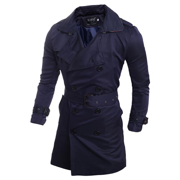 men trench coat european and american style double-breasted men's temperament slim trench coat windbreaker, Tan;black
men trench coat european and american style double-breasted men's temperament slim trench coat windbreaker, Tan;black