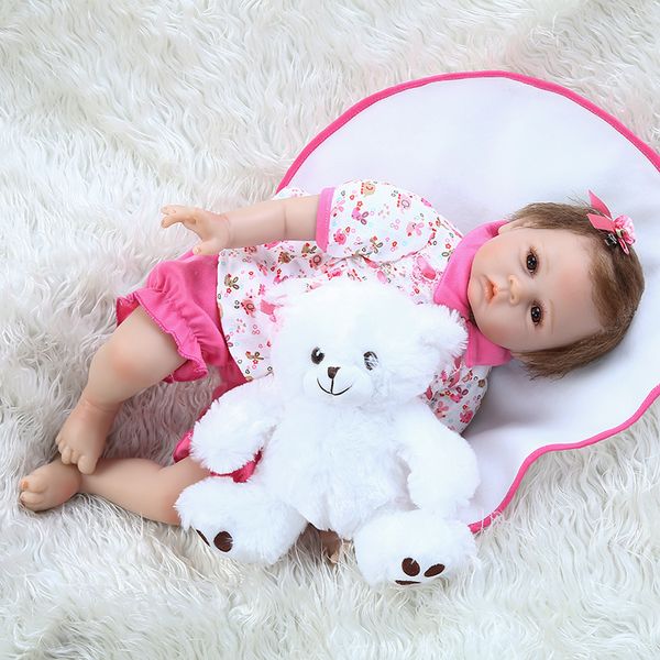 new 50cm reborn doll newborn cuddly baby doll baby realistic silicone real soft touch hand rooted hair adorable real weighted doll
new 50cm reborn doll newborn cuddly baby doll baby realistic silicone real soft touch hand rooted hair adorable real weighted doll
