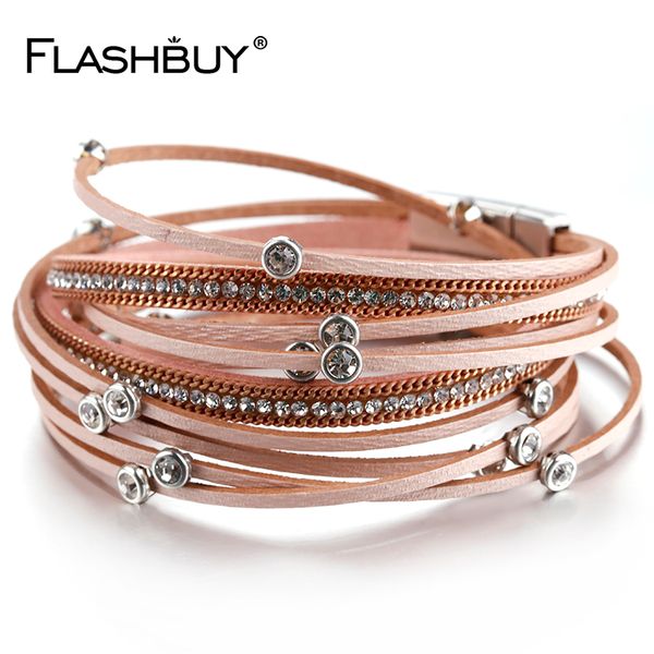 flashbuy multilayer leather bangles for women fashion rhinestone crystal charm braclet bracelets female man statement jewelry, Black
flashbuy multilayer leather bangles for women fashion rhinestone crystal charm braclet bracelets female man statement jewelry, Black