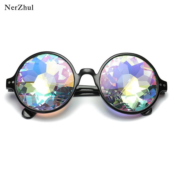 nerzhul round kaleidoscope rave glasses brand designer holographic sunglasses retro rave men women festival sunglasses, White;black
nerzhul round kaleidoscope rave glasses brand designer holographic sunglasses retro rave men women festival sunglasses, White;black