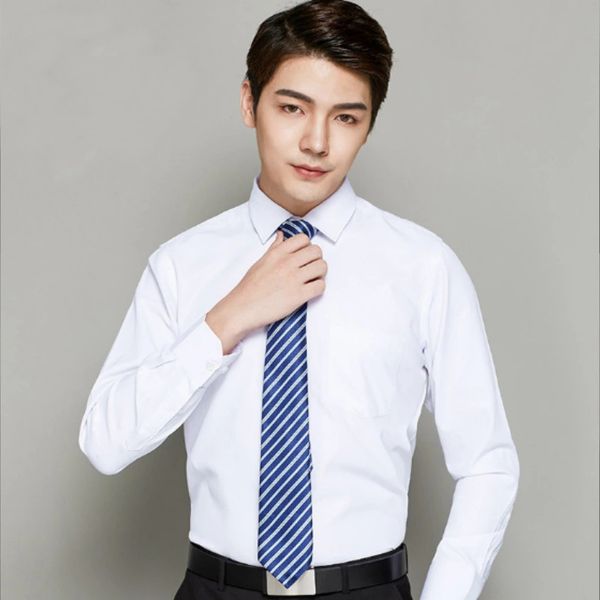 mens 2019 fashion designer solid business shirt summer autumn spring fashion clothes with long sleeves for man three colors casual blouse, White;black
mens 2019 fashion designer solid business shirt summer autumn spring fashion clothes with long sleeves for man three colors casual blouse, White;black