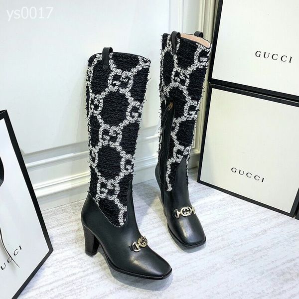 2019 autumn and winter british wind handsome boots high-heeled women's boots side zipper colorblock stripe thick with ms. knight boots, Black
2019 autumn and winter british wind handsome boots high-heeled women's boots side zipper colorblock stripe thick with ms. knight boots, Black