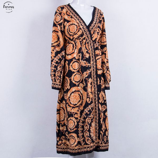 2020 style fashion elegant women deep v neck floral print dress party formal long dress size s xl, Black;gray
2020 style fashion elegant women deep v neck floral print dress party formal long dress size s xl, Black;gray