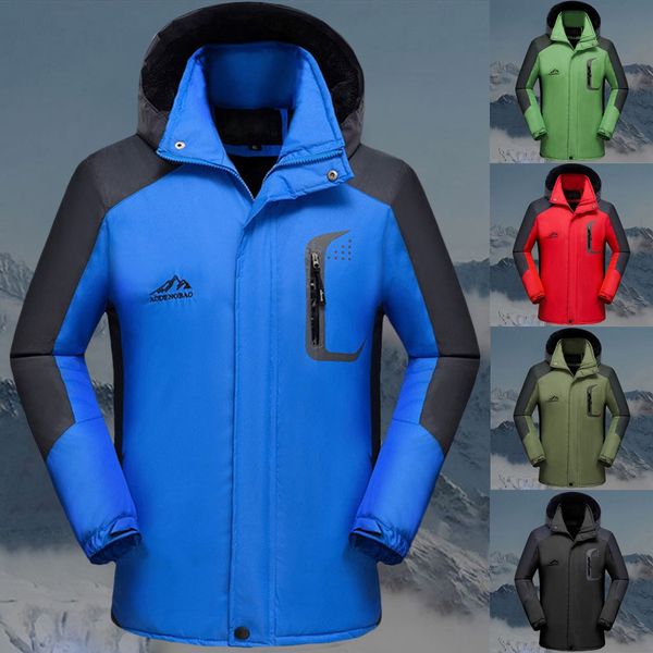 men winter parkas outdoor hiking thick coat mens thermal windbreaker male camping skiing sport jacket waterproof windproof, Black;brown
men winter parkas outdoor hiking thick coat mens thermal windbreaker male camping skiing sport jacket waterproof windproof, Black;brown