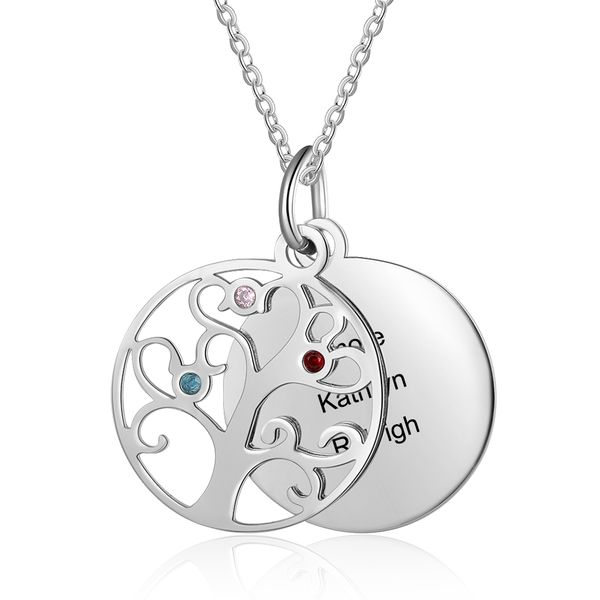 filigree family team tree birthstone pendant necklace with engraving custom 3 names necklace for mother women's gift
filigree family team tree birthstone pendant necklace with engraving custom 3 names necklace for mother women's gift