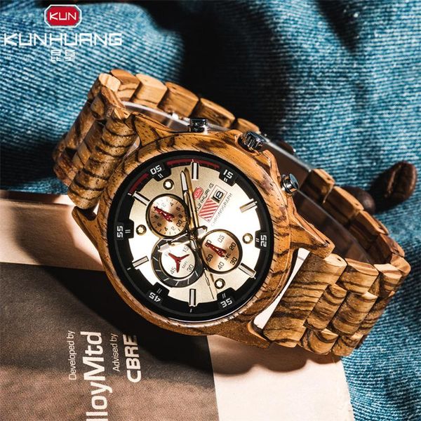 wood relogio masculino wooden watch date display casual men wood chronograph sport outdoor quartz watches, Slivery;brown
wood relogio masculino wooden watch date display casual men wood chronograph sport outdoor quartz watches, Slivery;brown