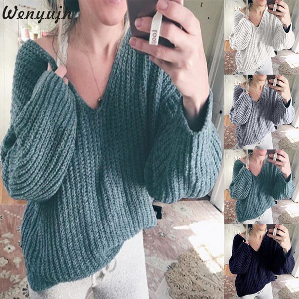 wenyujh womens long sleeve sweaters 2019 winter v-neck sweater women thin pullover jumper knitted sweater pull femme new, White;black
wenyujh womens long sleeve sweaters 2019 winter v-neck sweater women thin pullover jumper knitted sweater pull femme new, White;black
