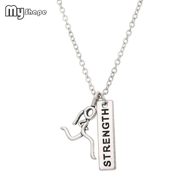 my shape sports runner shape necklace gym fitness strength engraved diy necklace two pendants jewelry gift for men women silvery, Silver
my shape sports runner shape necklace gym fitness strength engraved diy necklace two pendants jewelry gift for men women silvery, Silver