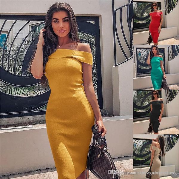 cap sleeve solid color dew shoulder ladies dress female sleeveless dresses slash neck designer womens dresses summer, Black;gray
cap sleeve solid color dew shoulder ladies dress female sleeveless dresses slash neck designer womens dresses summer, Black;gray