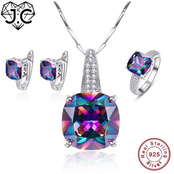 j.c engagement women men rainbow mystic z pendant & ring & earring genuine solid 925 standard sterling silver jewelry set, Black
j.c engagement women men rainbow mystic z pendant & ring & earring genuine solid 925 standard sterling silver jewelry set, Black