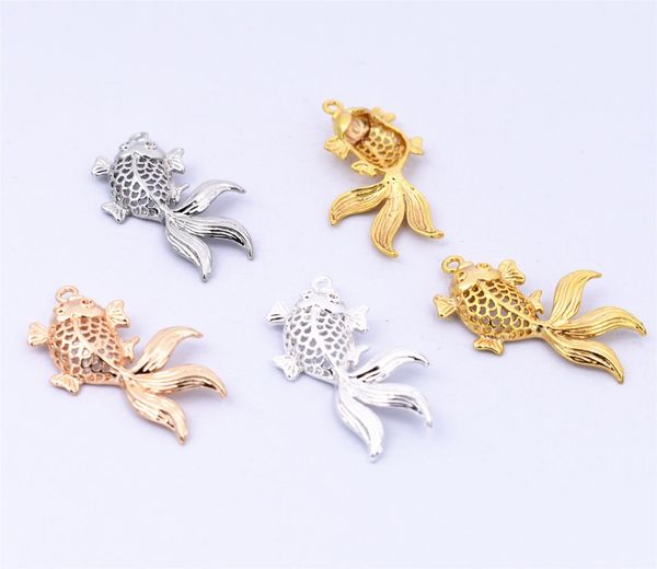 10pcs/lot 33x18mm 4 colors plated copper material hollow goldfish charms pendant diy handmade jewelry accessories, Bronze;silver
10pcs/lot 33x18mm 4 colors plated copper material hollow goldfish charms pendant diy handmade jewelry accessories, Bronze;silver