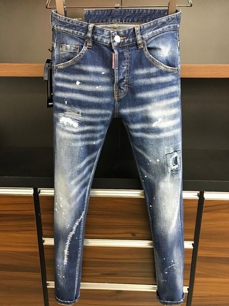 2019 new mens jeans mens denim pants trousers 191202-n663*2128, Blue
