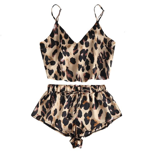 pyjama femme women sleepwear pajamas summer sleepwear women sleeveless spaghetti strap nightwear leopard print satin cami shorts, Black;red
pyjama femme women sleepwear pajamas summer sleepwear women sleeveless spaghetti strap nightwear leopard print satin cami shorts, Black;red