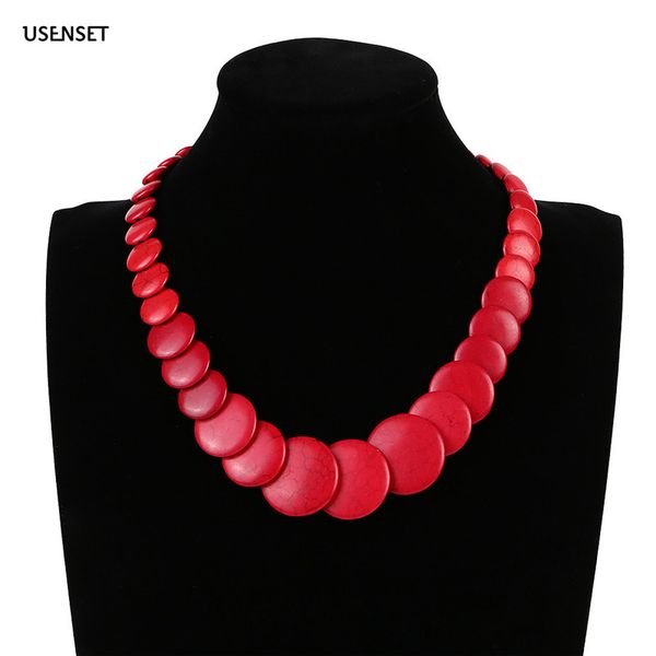 usenset popular national style turquoise short beaded necklace choker women's characteristic charm christmas gift jewelry j02, Silver
usenset popular national style turquoise short beaded necklace choker women's characteristic charm christmas gift jewelry j02, Silver