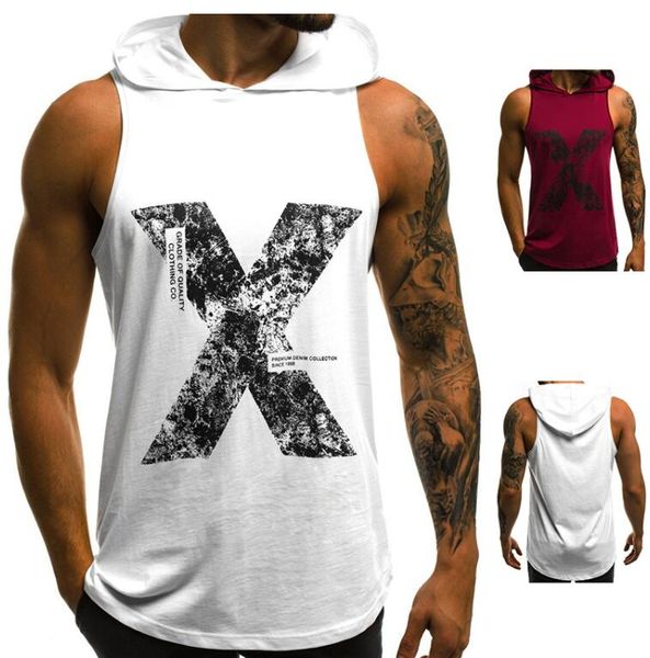 shopping2020 the new fashion men's sleeveless hooded t-shirts and muscular men's jerseys red and white size m~2xl, White;black
shopping2020 the new fashion men's sleeveless hooded t-shirts and muscular men's jerseys red and white size m~2xl, White;black