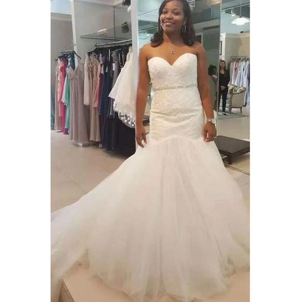 plus size mermaid sweetheart wedding dress with lace beads 2020 sweep train wedding gowns white ivory
plus size mermaid sweetheart wedding dress with lace beads 2020 sweep train wedding gowns white ivory