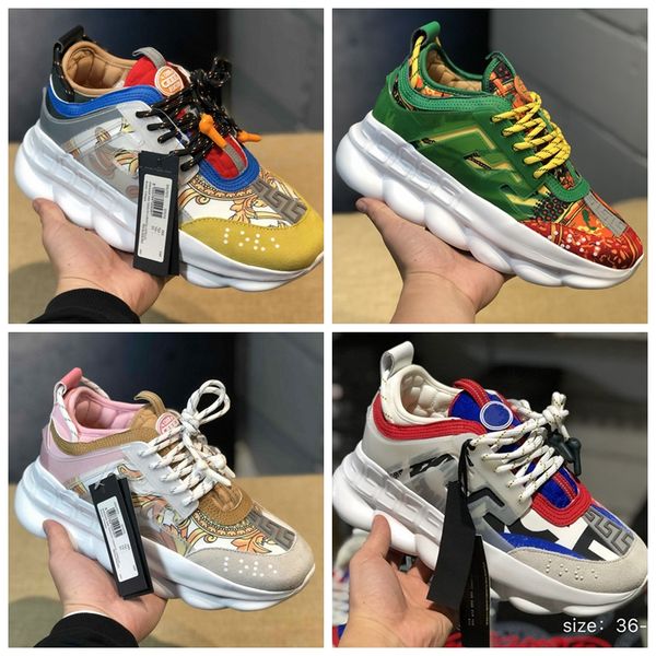 2019 new chain men women luxury de igner hoe fa hion reaction women trainer neaker ca ual hoe ize 36 45
2019 new chain men women luxury de igner hoe fa hion reaction women trainer neaker ca ual hoe ize 36 45