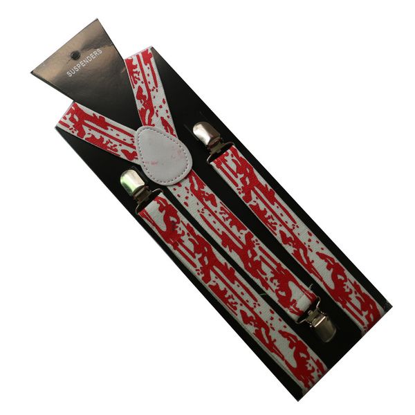 wholesale european and american bloody halloween dental printing elastic fashion belt susnders, Black;white
wholesale european and american bloody halloween dental printing elastic fashion belt susnders, Black;white