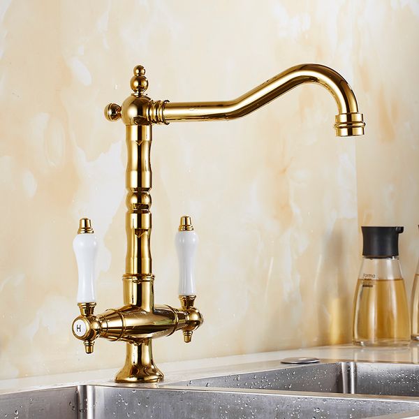 kitchen sink faucet mixer cold and double handle swivel spout gold/black/chrome/antique kitchen water sink mixer tap faucet
kitchen sink faucet mixer cold and double handle swivel spout gold/black/chrome/antique kitchen water sink mixer tap faucet