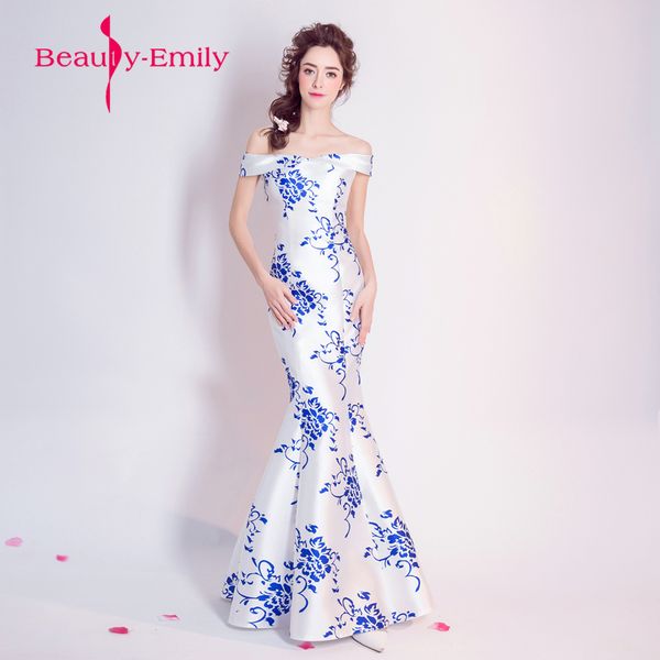classic style blue and white porcelain evening dress vestido de festa 2019 graduation prom gowns boat neck formal dresses, White;black
classic style blue and white porcelain evening dress vestido de festa 2019 graduation prom gowns boat neck formal dresses, White;black