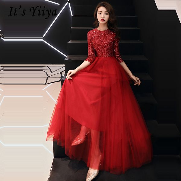 vestidos de gala red sequin zipper o-neck long dresses women party night tight tulle half sleeve prom dress plus size 2019 e458, White;black
vestidos de gala red sequin zipper o-neck long dresses women party night tight tulle half sleeve prom dress plus size 2019 e458, White;black