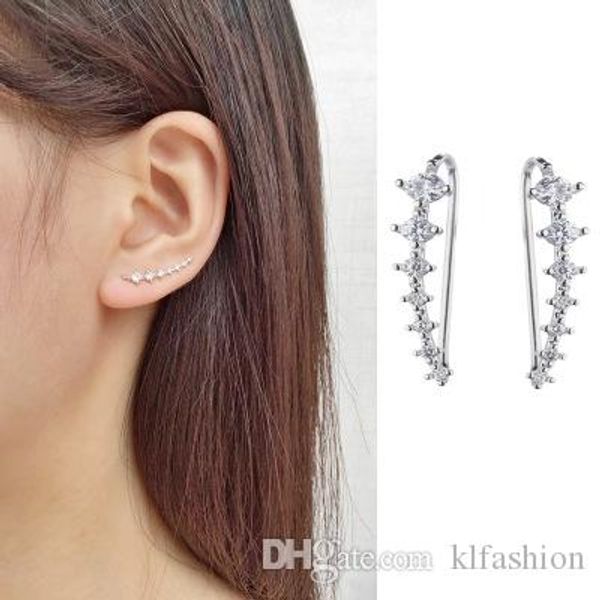 7 crystal cubic zirconia u-shaped ear clip cuff cartilage earrings for women 925 sterling silver hypoallergenic earrings fashion jewelry, Golden;silver
7 crystal cubic zirconia u-shaped ear clip cuff cartilage earrings for women 925 sterling silver hypoallergenic earrings fashion jewelry, Golden;silver