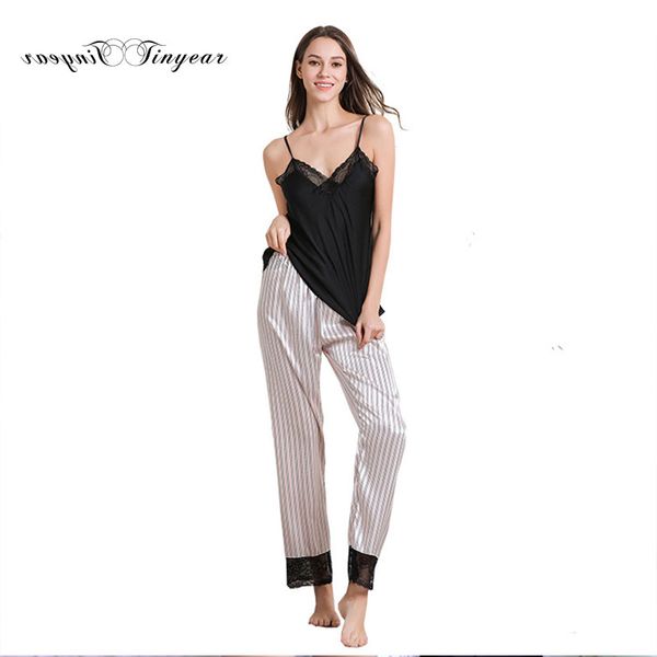 tinyear summer silk satin sleepwear suit pyjamas plus size -2xl sleeveless women nightwear set casual home wear, Blue;gray
tinyear summer silk satin sleepwear suit pyjamas plus size -2xl sleeveless women nightwear set casual home wear, Blue;gray