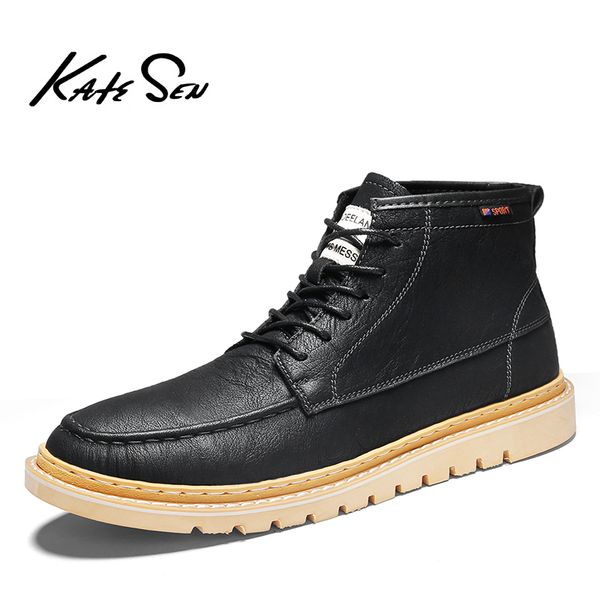 katesen new men ankle boots genuine leather man casual boots cow leather spring casual shoes male shoes black
katesen new men ankle boots genuine leather man casual boots cow leather spring casual shoes male shoes black