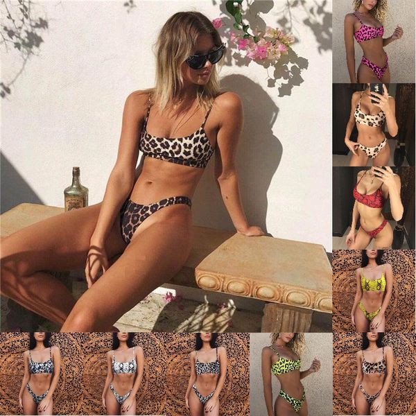 2020 european and american new snakeskin leopard print bikini swimsuit ladies split swimsuit mini bikini, White;black
2020 european and american new snakeskin leopard print bikini swimsuit ladies split swimsuit mini bikini, White;black