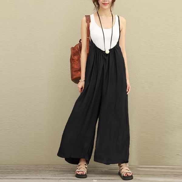 women's jumpsuits & rompers women jumpsuit summer casual cotton linen playsuits solid loose high waist suspenders wide leg pants elegan, Black;white
women's jumpsuits & rompers women jumpsuit summer casual cotton linen playsuits solid loose high waist suspenders wide leg pants elegan, Black;white