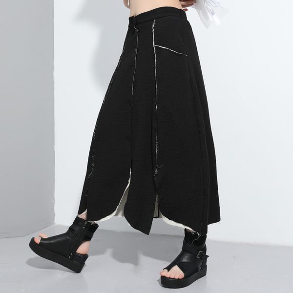 2020 summer women elastic high waist black long skirts female streetwear hip hop punk gothic splice irregulalr loose skirts 036
2020 summer women elastic high waist black long skirts female streetwear hip hop punk gothic splice irregulalr loose skirts 036