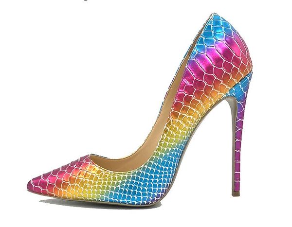 2019 women wedding fashion lady colorful snake leather poined toes high heeled heels shoes stiletto shoes pump 12cm 10cm, Black
2019 women wedding fashion lady colorful snake leather poined toes high heeled heels shoes stiletto shoes pump 12cm 10cm, Black
