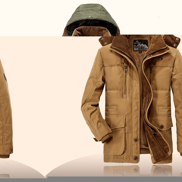 men overcoat warm fleece with fur parka winter jacket men thickening hooded coat cotton-padded jacket plus size 6xl, Tan;black
men overcoat warm fleece with fur parka winter jacket men thickening hooded coat cotton-padded jacket plus size 6xl, Tan;black