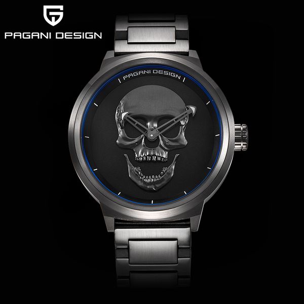 pagani design men watch brand design punk skull 3d personality watch big dial retro men fashion quartz waterproof watche, Slivery;brown
pagani design men watch brand design punk skull 3d personality watch big dial retro men fashion quartz waterproof watche, Slivery;brown