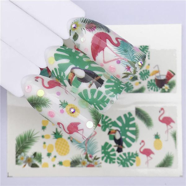 summer series nail water decals black flamingo pattern tranfer sticker flamingo pineapple mermaid nail art decoration
summer series nail water decals black flamingo pattern tranfer sticker flamingo pineapple mermaid nail art decoration