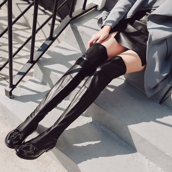 koovan women's boots zipper flat bottom high boots elastic knight skinny legs over the knee 2019 autumn and winter, Black
koovan women's boots zipper flat bottom high boots elastic knight skinny legs over the knee 2019 autumn and winter, Black