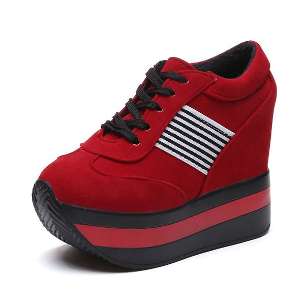 11cm high heel sneakers warm short plush platform women sneakers hidden heel women's vulcanize shoes woman trainers zapatilla deportiva, Black
11cm high heel sneakers warm short plush platform women sneakers hidden heel women's vulcanize shoes woman trainers zapatilla deportiva, Black
