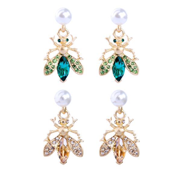 kiss me cute gold color insect bees drop earrings for women party gifts crystal acrylic pearl dangle earring fashion accessories, Silver
kiss me cute gold color insect bees drop earrings for women party gifts crystal acrylic pearl dangle earring fashion accessories, Silver