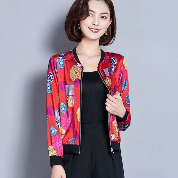 women's jackets spring summer fashion women jacket 2021 short paragraph printing loose casual thin section round neck coat ko71, Black;brown
women's jackets spring summer fashion women jacket 2021 short paragraph printing loose casual thin section round neck coat ko71, Black;brown