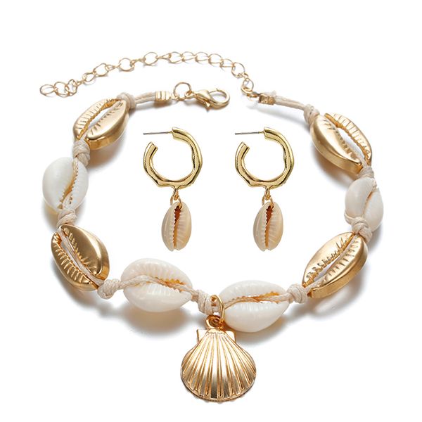 горячая мода sea shell женщины серьги + браслет золотой цвет модный заявление падение мотаться серьги для женщин пляж комплект ювелирных изд, Silver
горячая мода sea shell женщины серьги + браслет золотой цвет модный заявление падение мотаться серьги для женщин пляж комплект ювелирных изд, Silver