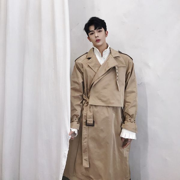 mixcubic 2018 autumn korean style long section retro jackets trench for men casual loose girdle windbreaker jackets men,-xxl, Tan;black
mixcubic 2018 autumn korean style long section retro jackets trench for men casual loose girdle windbreaker jackets men,-xxl, Tan;black