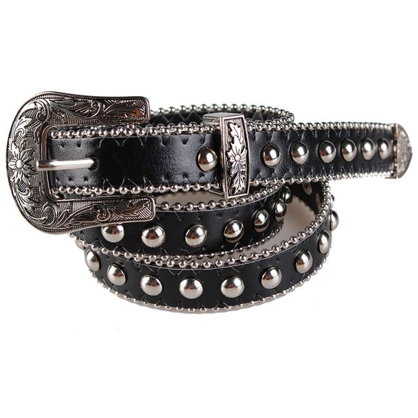 new ins fashion luxury vintage carved flower punk style rivets pin buckle female woman leather designer belt, Black;brown
new ins fashion luxury vintage carved flower punk style rivets pin buckle female woman leather designer belt, Black;brown