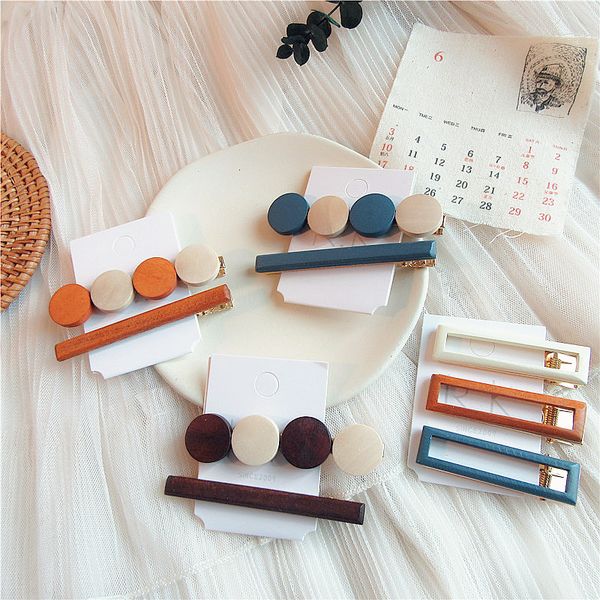 korean simple vintage female headdress fashion personality wooden geometry duckbill clip girl women's hairpins hair accessories
korean simple vintage female headdress fashion personality wooden geometry duckbill clip girl women's hairpins hair accessories